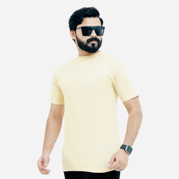 Beige Premium Quality Branded T Shirt