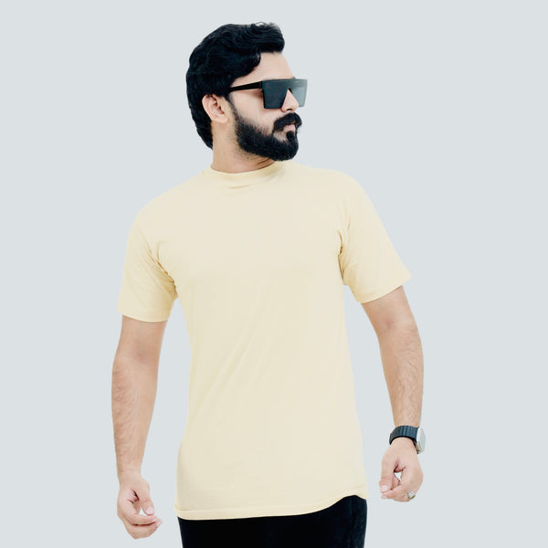 Beige Premium Quality Branded T Shirt